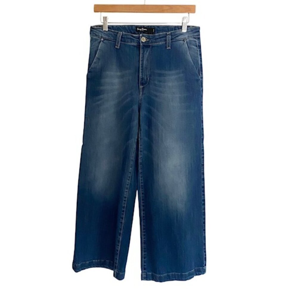 Spago Donna High Rise Wide Leg Jeans 46